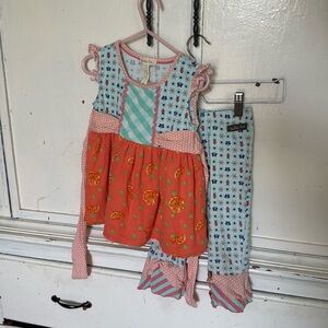 Matilda Jane dress and leggings